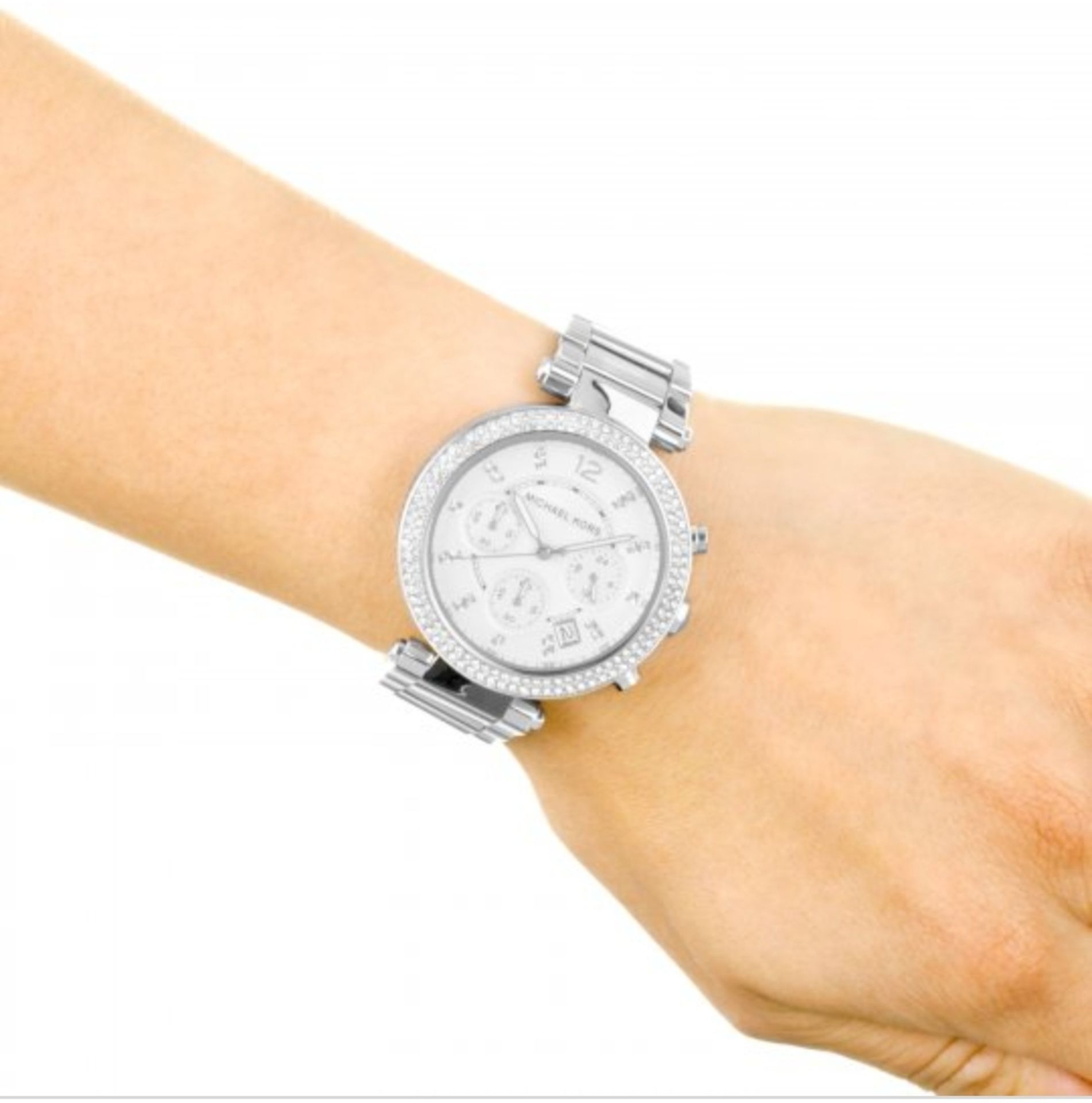 Ladies Michael Kors Parker Chronograph Watch MK5353 - Image 3 of 8