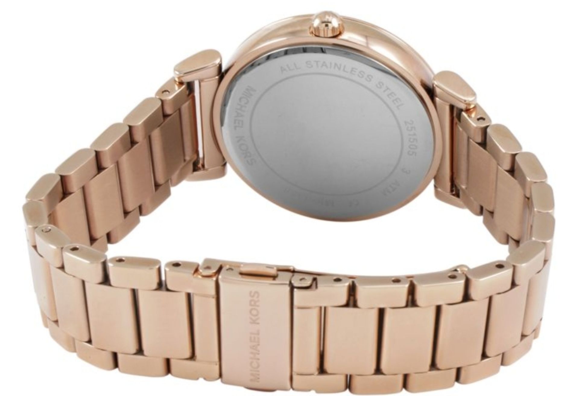 Michael Kors MK3356 Ladies Catlin Rose Gold Quartz Watch - Image 5 of 7