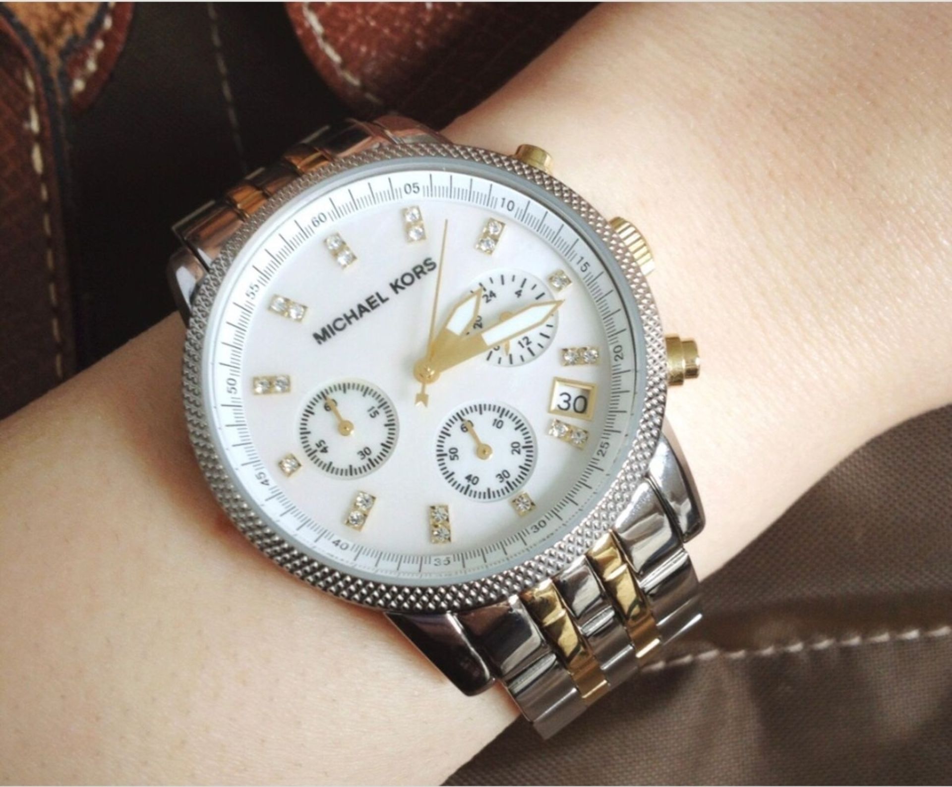 Michael Kors MK5057 Ladies Chronograph Ritz Watch - Image 3 of 7