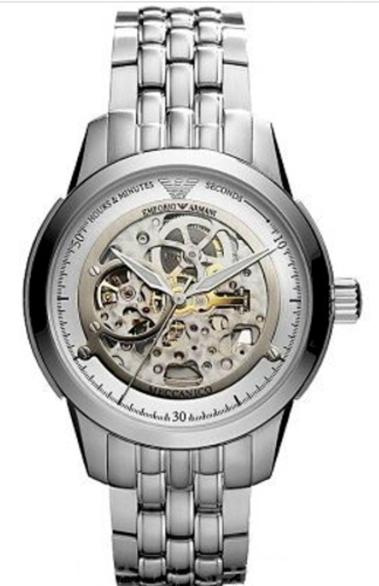 Emporio Armani AR4626 Men's Meccanico Skeleton Watch