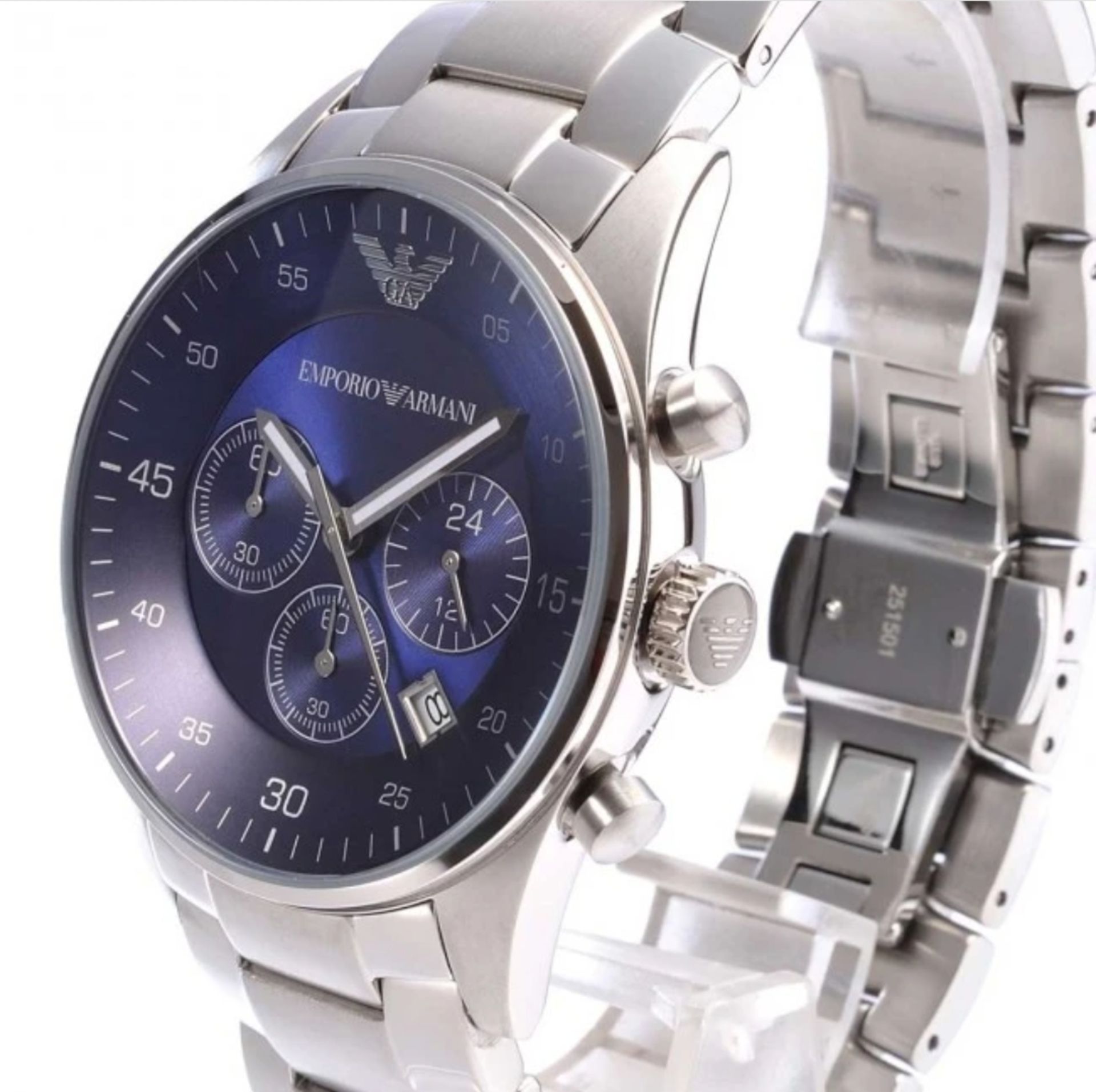 Emporio Armani AR5860 Quartz Men's Stainless Steel Chronograph Watch - Image 6 of 7