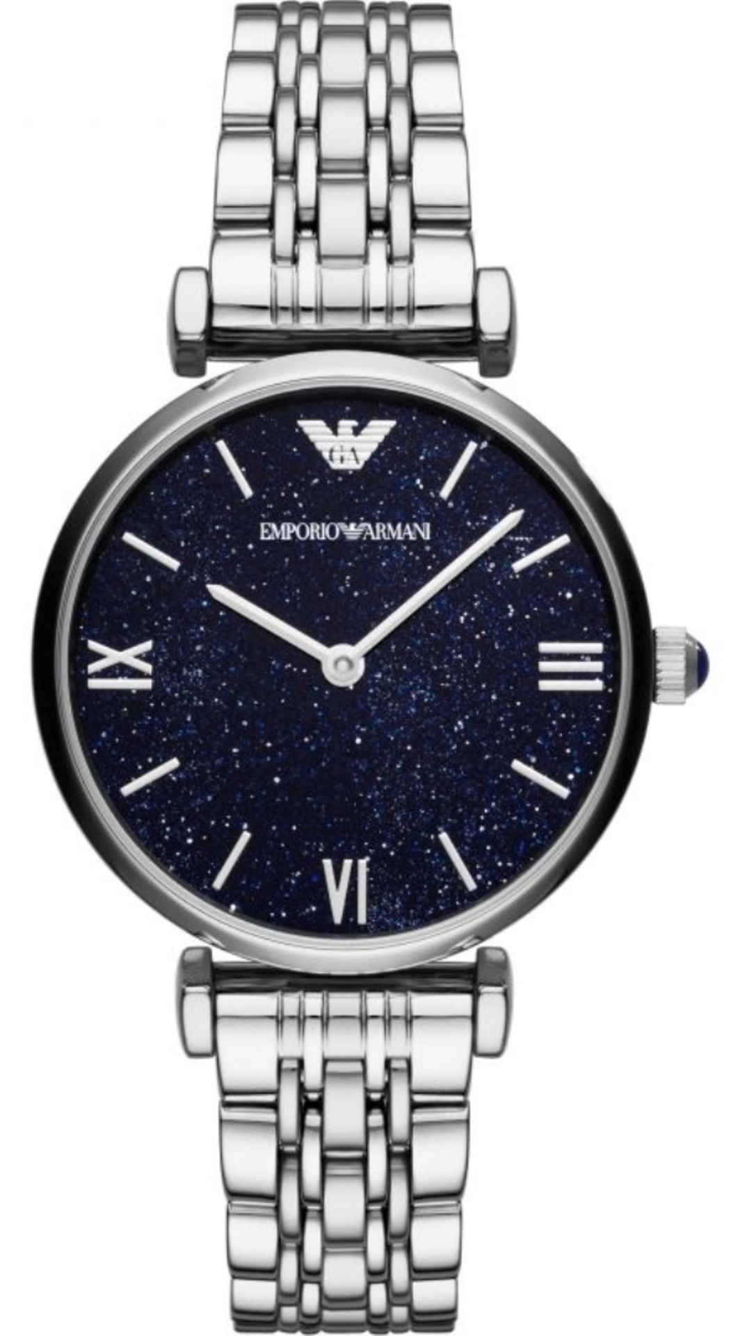 Emporio Armani AR11091 Ladies Gianni T-Bar Silver Bracelet Quartz Watch