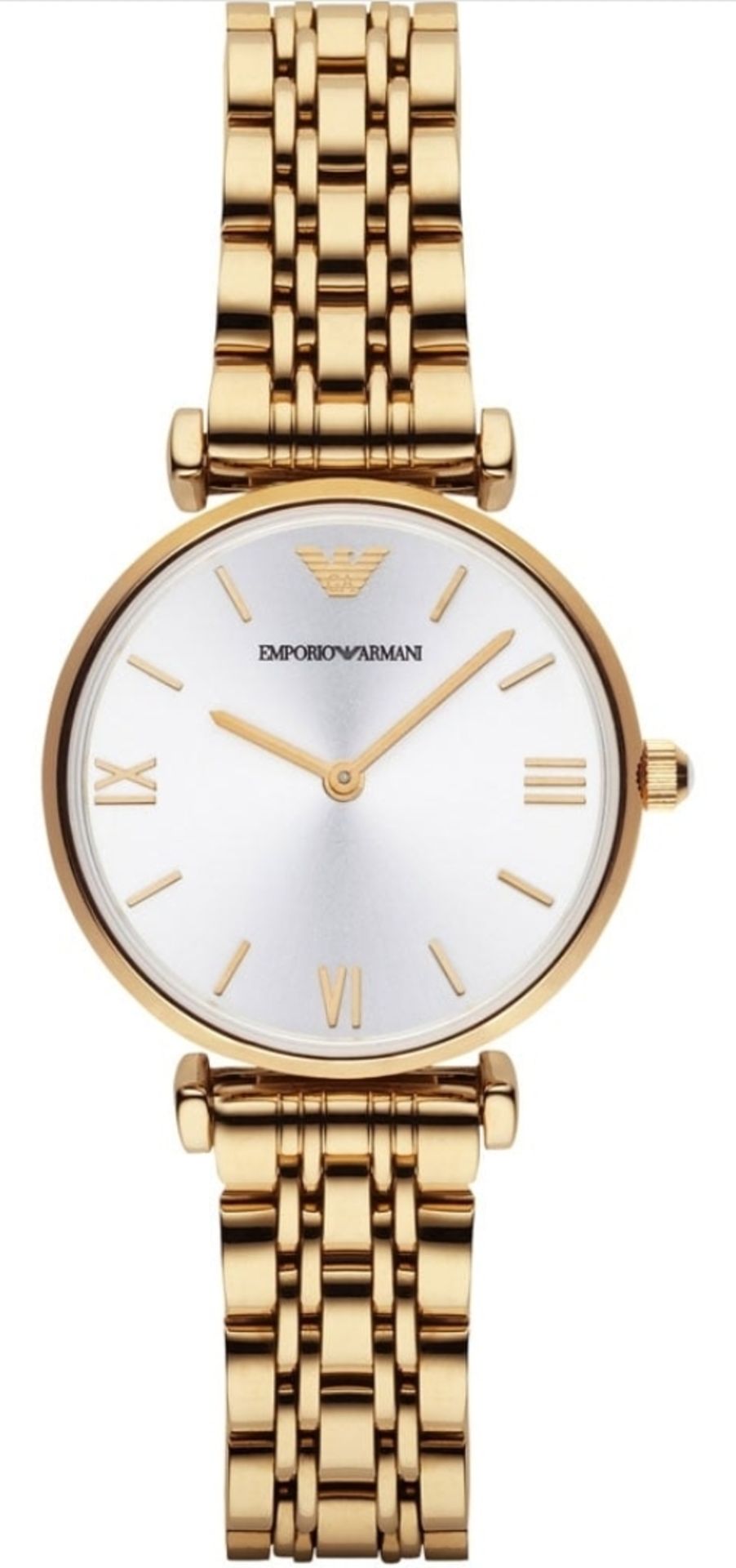 Emporio Armani AR1877 Ladies Gianni T-Bar Gold Tone Bracelet Designer Quartz Watch - Image 2 of 6