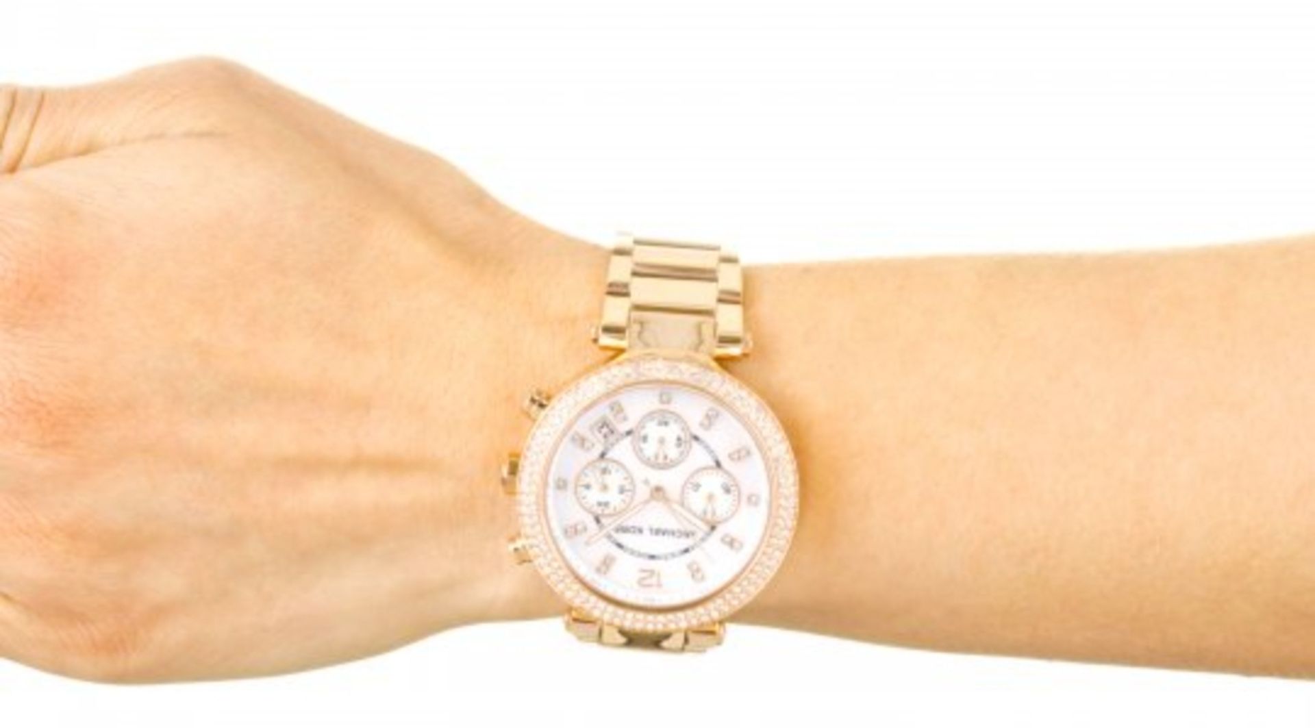 Ladies Michael Kors Parker Chronograph Watch MK5491 - Image 3 of 14