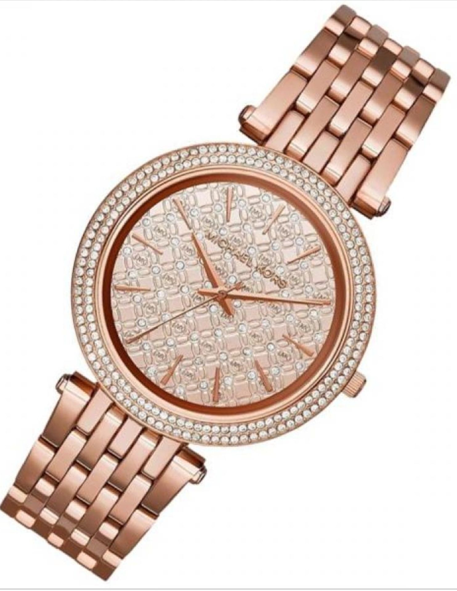 Michael Kors MK3399 Darci Rose Gold Crystal Bezel Ladies Watch - Image 3 of 7