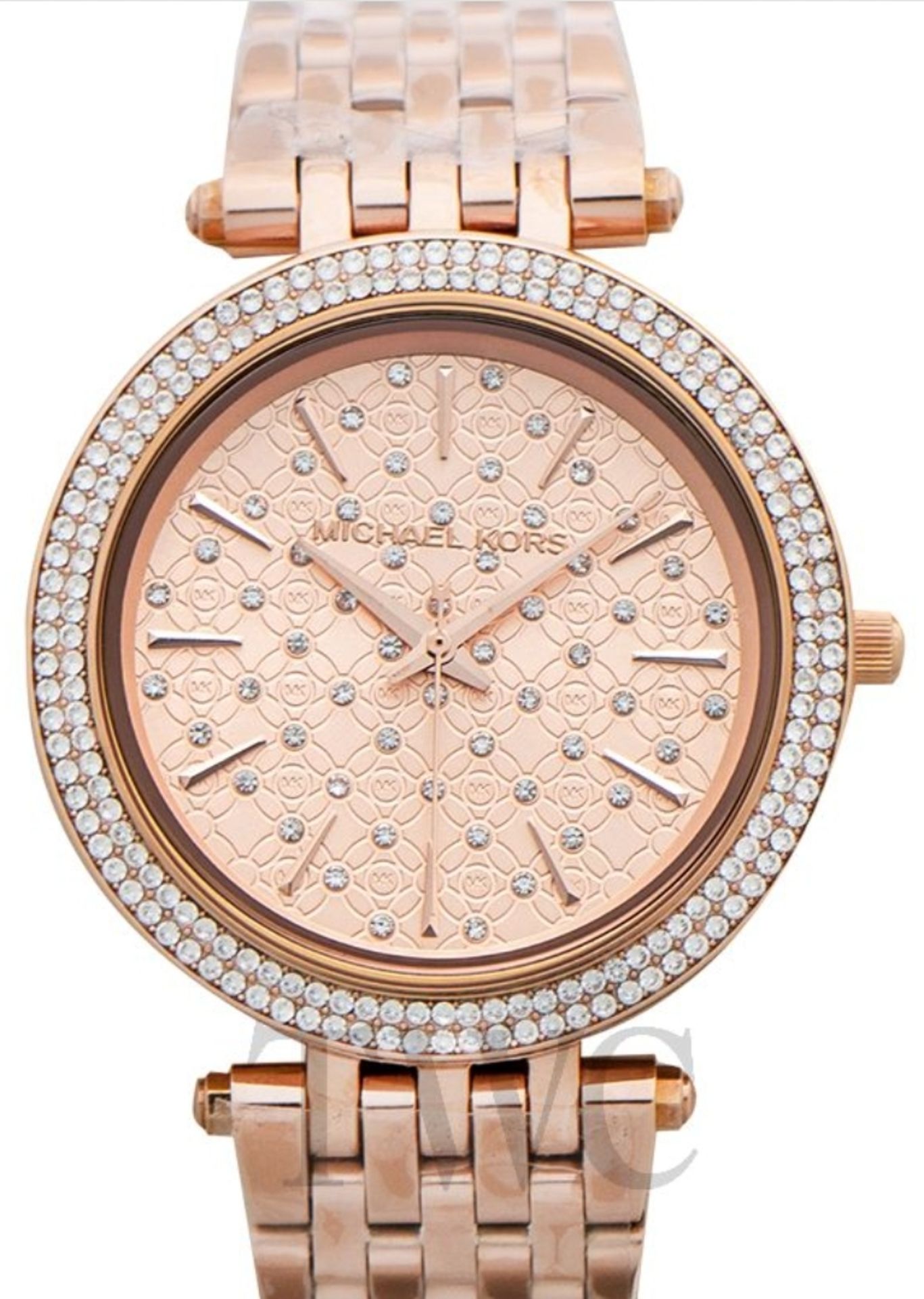 Michael Kors MK3399 Darci Rose Gold Crystal Bezel Ladies Watch