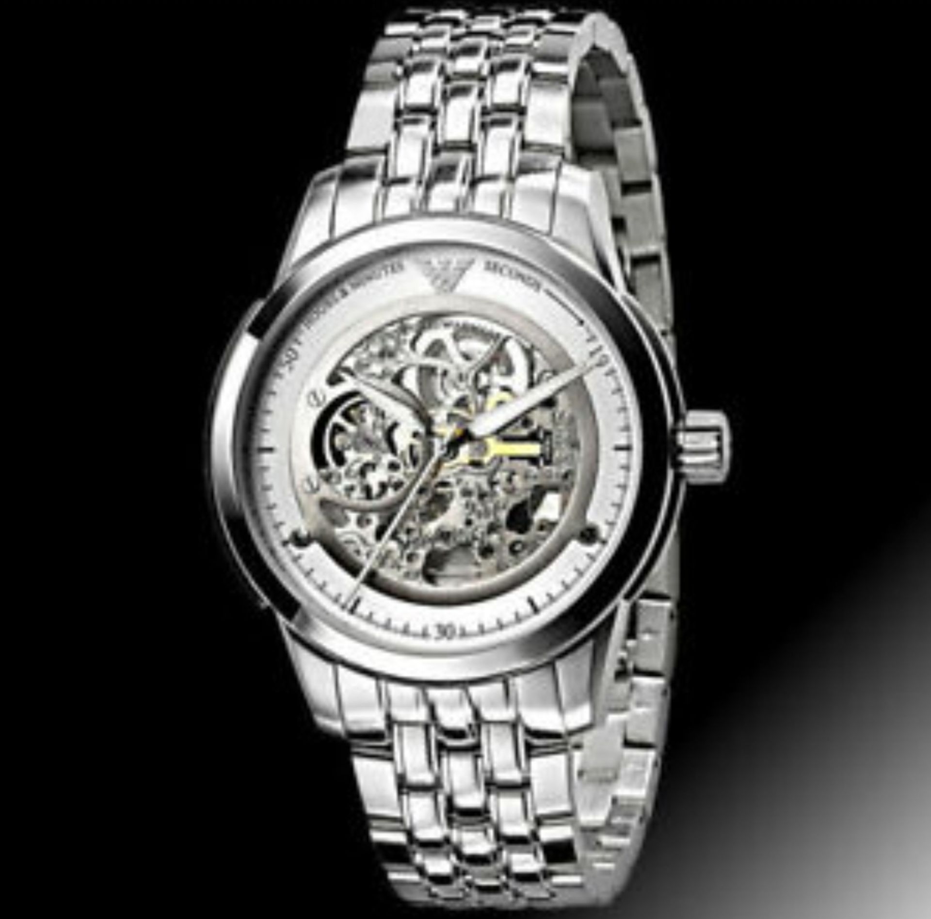 Emporio Armani AR4626 Men's Meccanico Skeleton Watch - Image 4 of 10