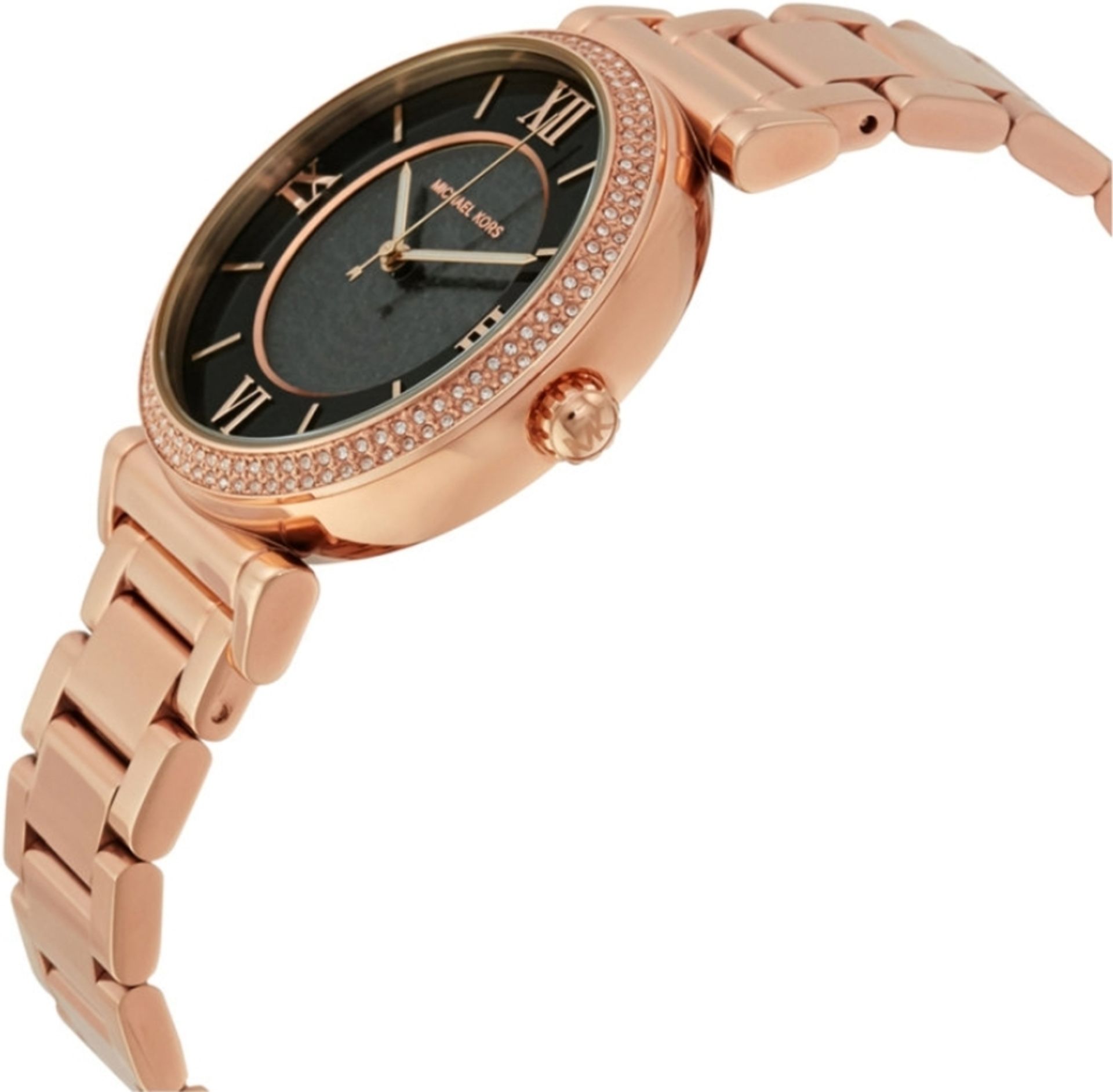 Michael Kors MK3356 Ladies Catlin Rose Gold Quartz Watch - Image 4 of 7