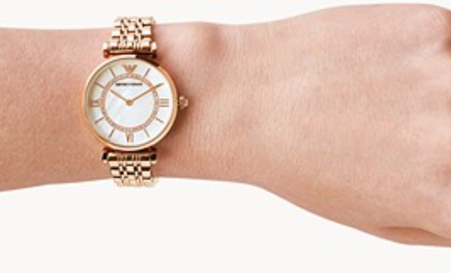 Emporio Armani AR1909 Ladies Gianni - T Bar Rose Gold quartz Designer Watch - Image 2 of 6