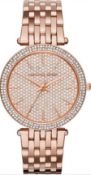 Michael Kors MK3439 Ladies Rose Gold Darci Quartz Watch