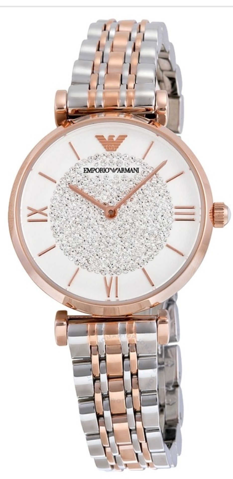 Ladies Gold and Silver Two Tone Stainless Steel Emporio Armani Watch AR1926 - Image 4 of 7