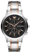 Emporio Armani AR11165 Men's Renato Two Tone Stainless Steel Bracelet Chronograph Watch