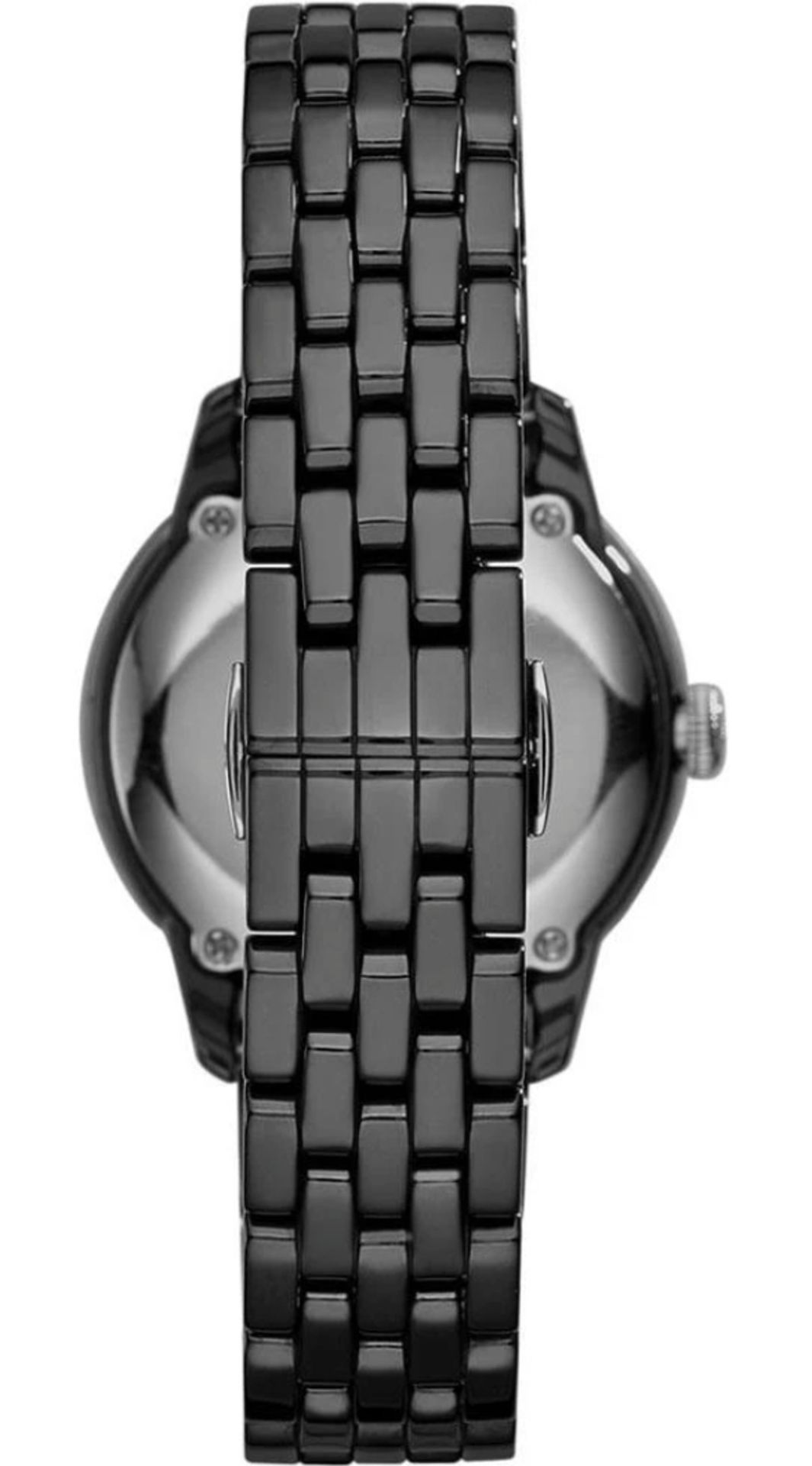 Emporio Armani AR1478 Ladies Black Ceramica Quartz Watch - Image 4 of 9