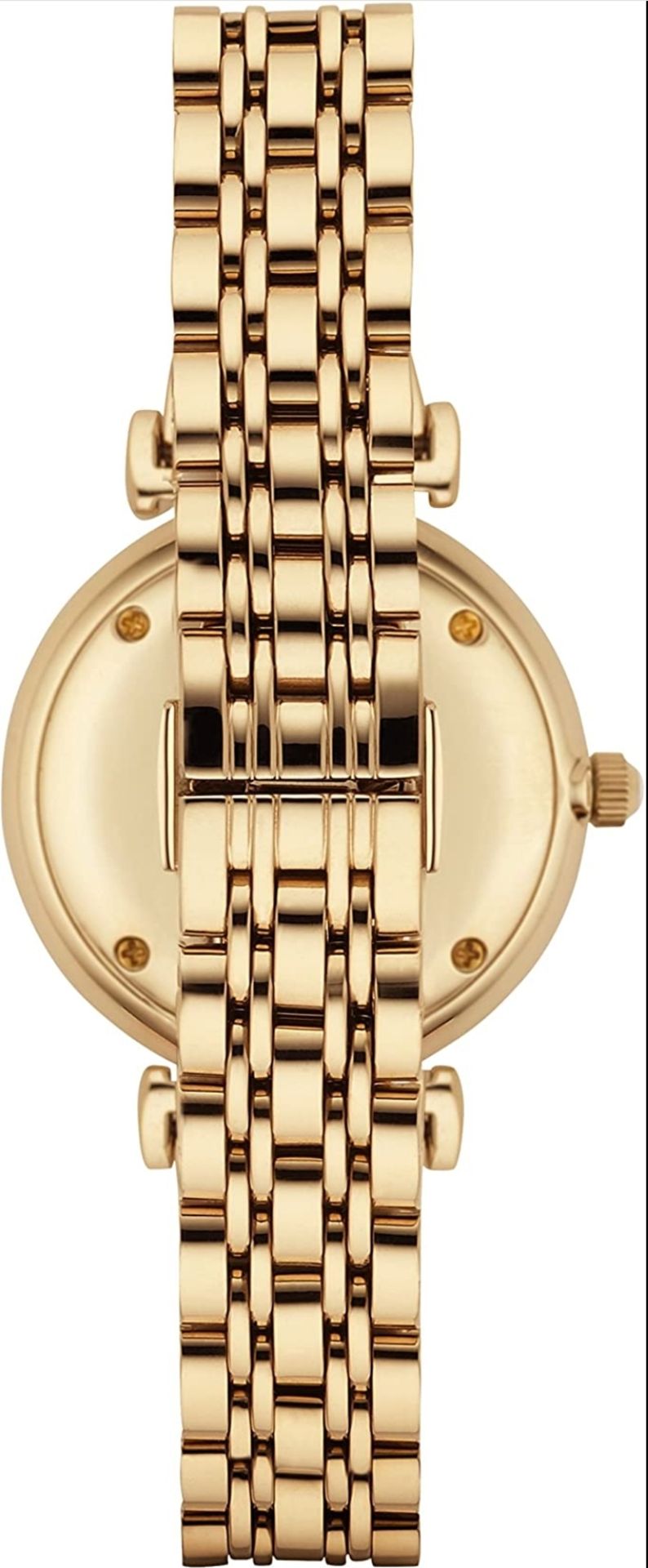 Emporio Armani AR1877 Ladies Gianni T-Bar Gold Tone Bracelet Designer Quartz Watch - Image 5 of 6