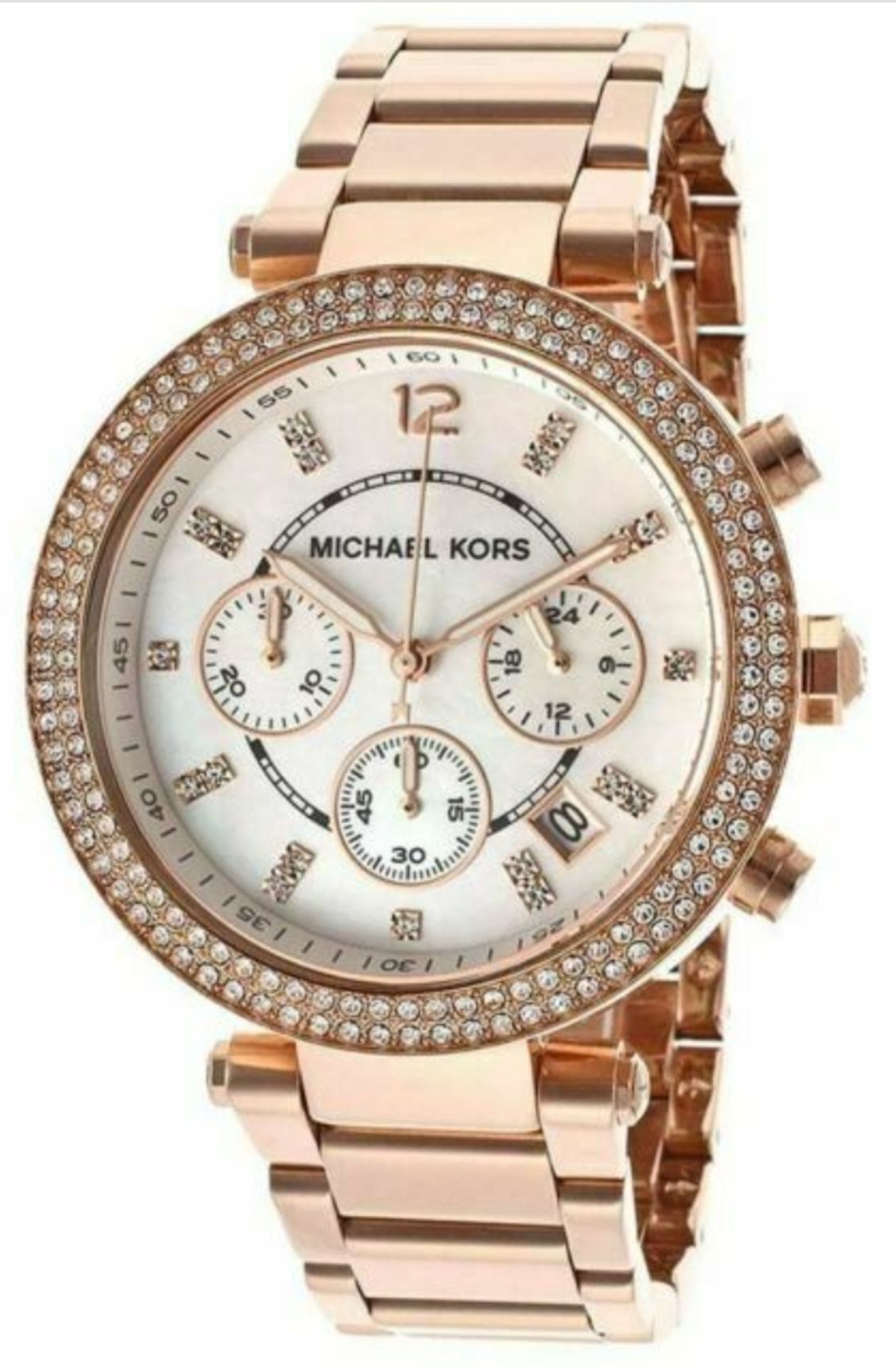 Ladies Michael Kors Parker Chronograph Watch MK5491 - Image 9 of 14