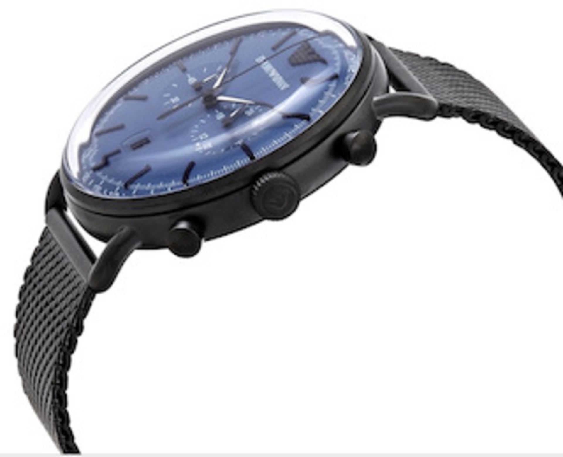 Emporio Armani AR11201 Men's Aviator Blue Dial Chronograph Watch - Image 2 of 6