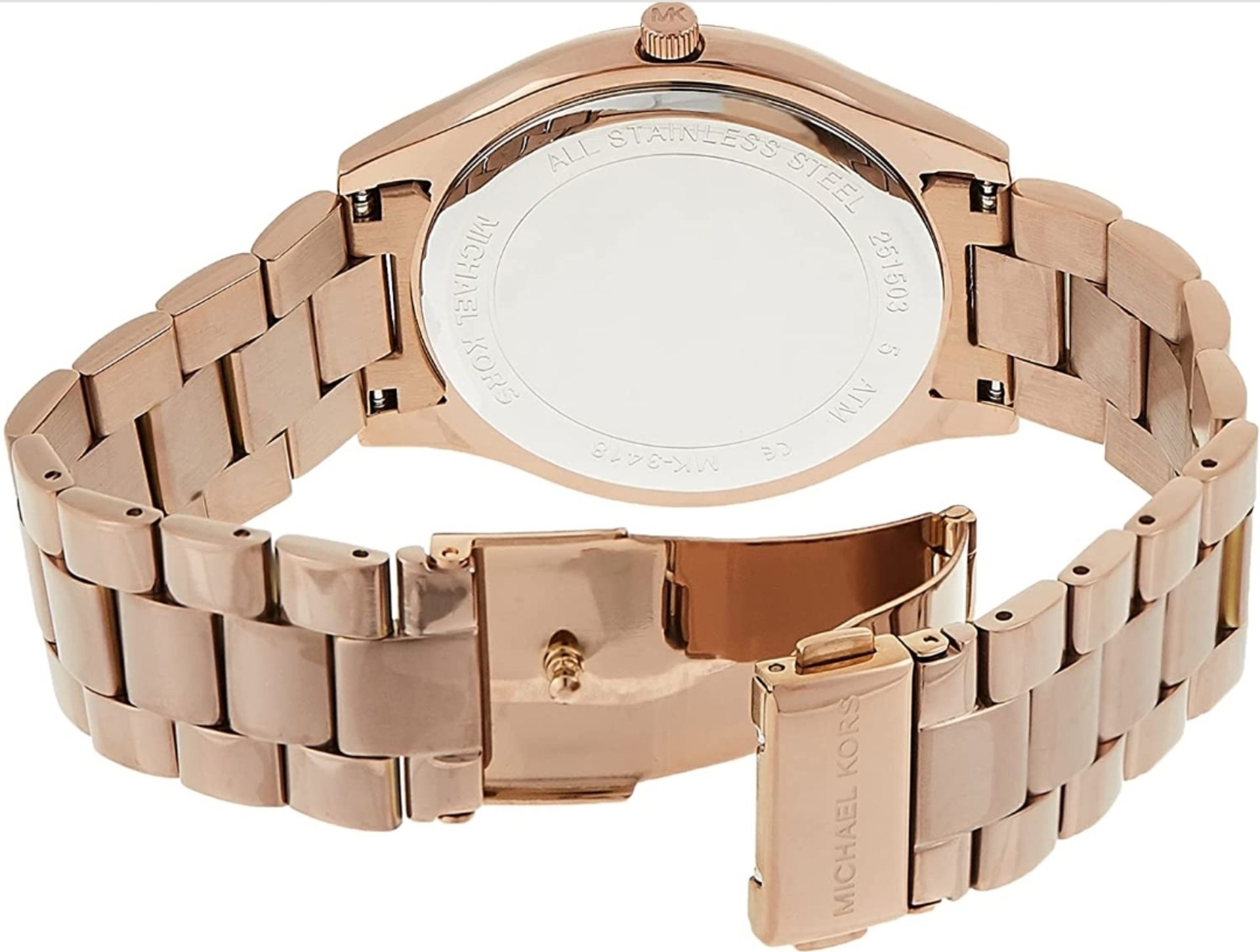 Michael Kors Ladies Slim Runway Watch MK3418 - Image 5 of 6