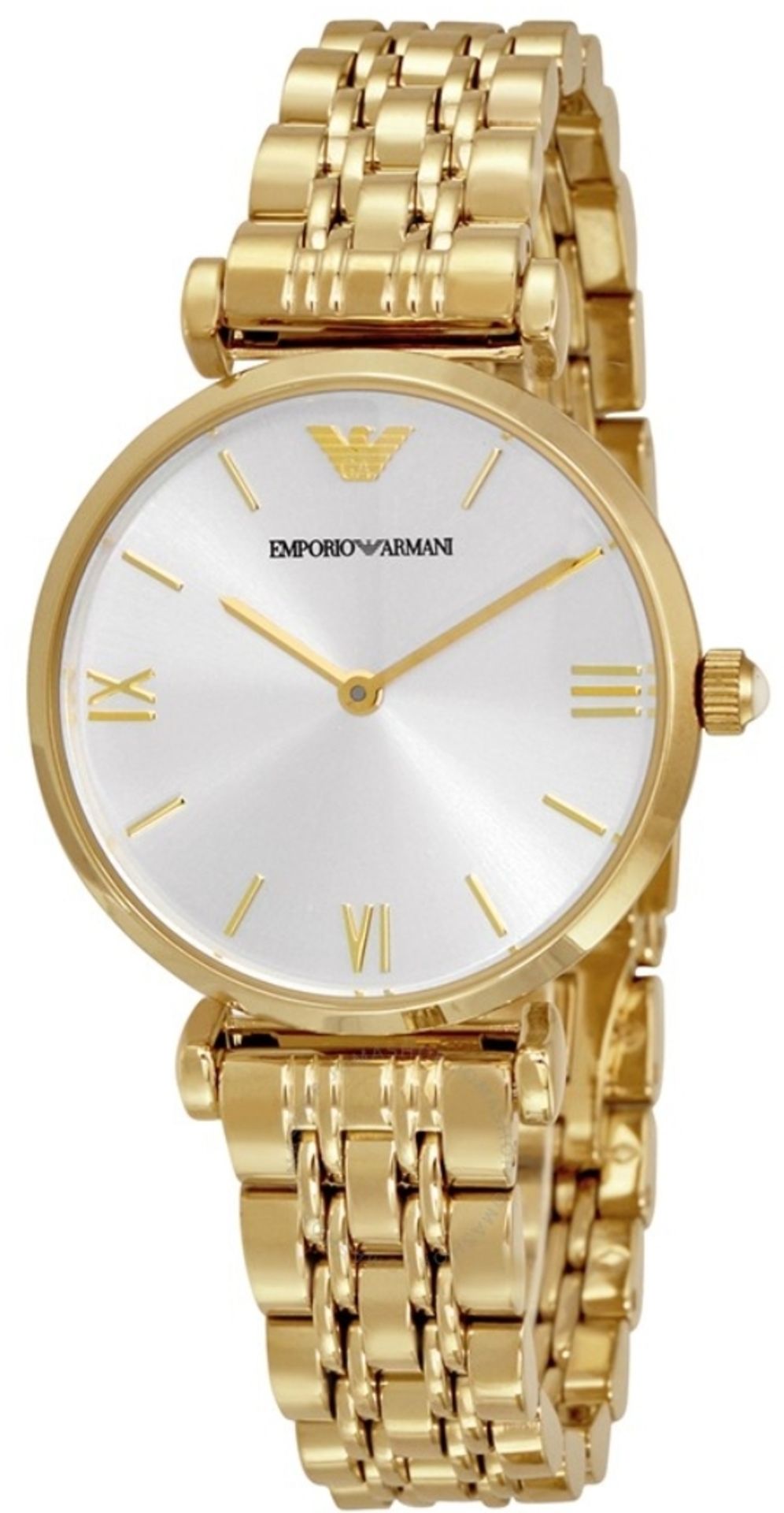 Emporio Armani AR1877 Ladies Gianni T-Bar Gold Tone Bracelet Designer Quartz Watch