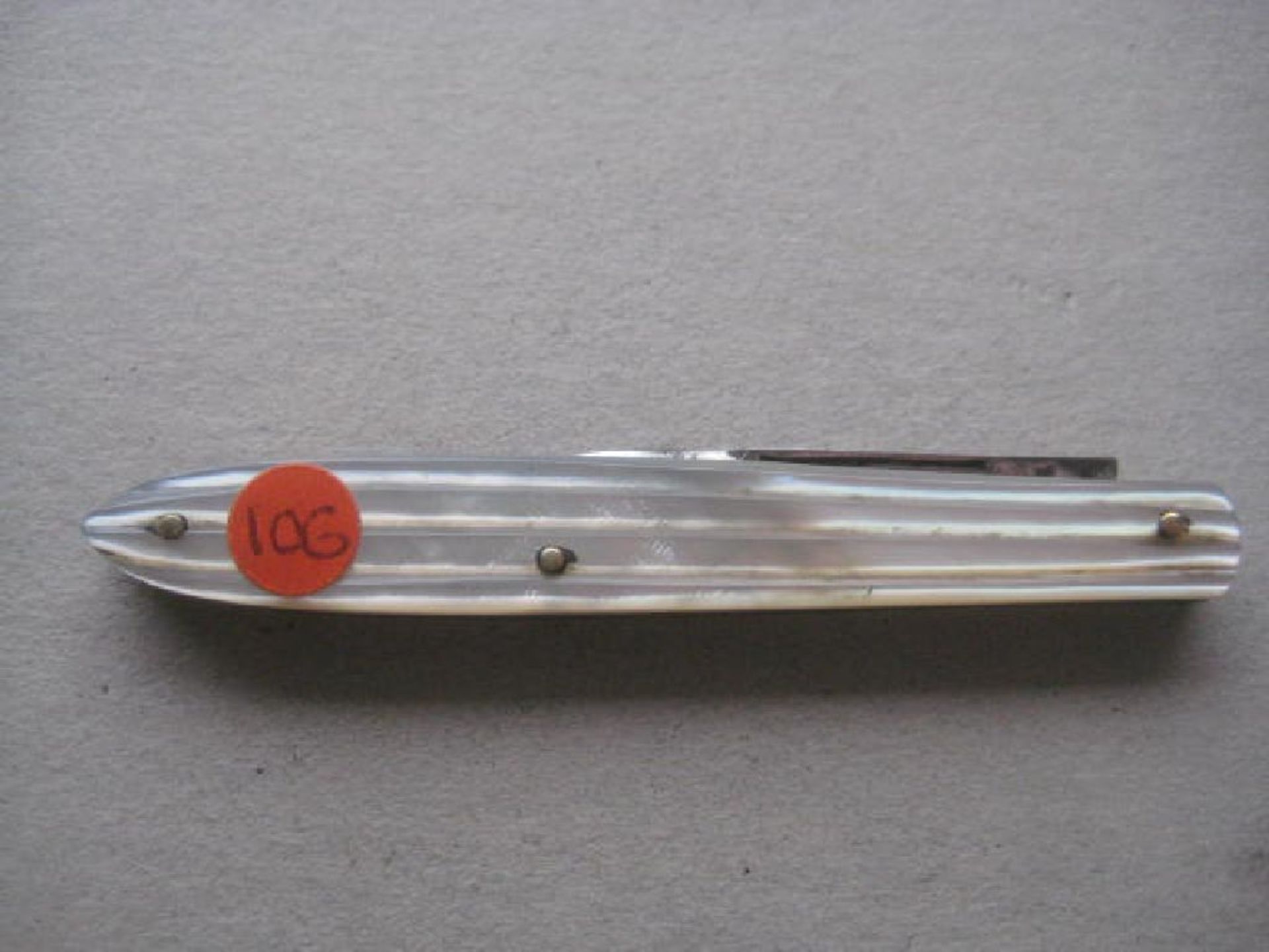 Victorian Mother of Pearl Hafted Quill Bladed Penknife - Image 8 of 9