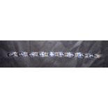 Siamese Sterling Silver Niello Bracelet, 9.75g