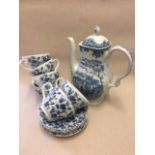 Blue and white ceramics mix