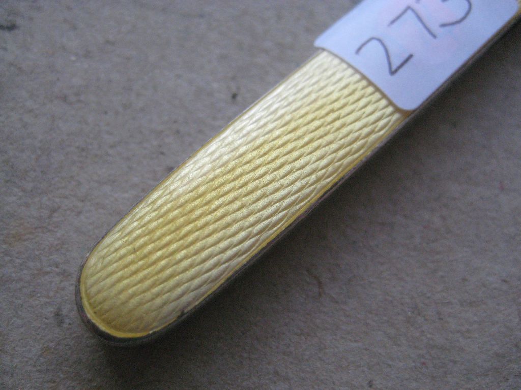 Continental Yellow Enamel Hafted Silver-Gilt Folding Fruit Knife - Image 3 of 7