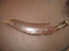 Antique Large Kukri Knife in original Scabbard