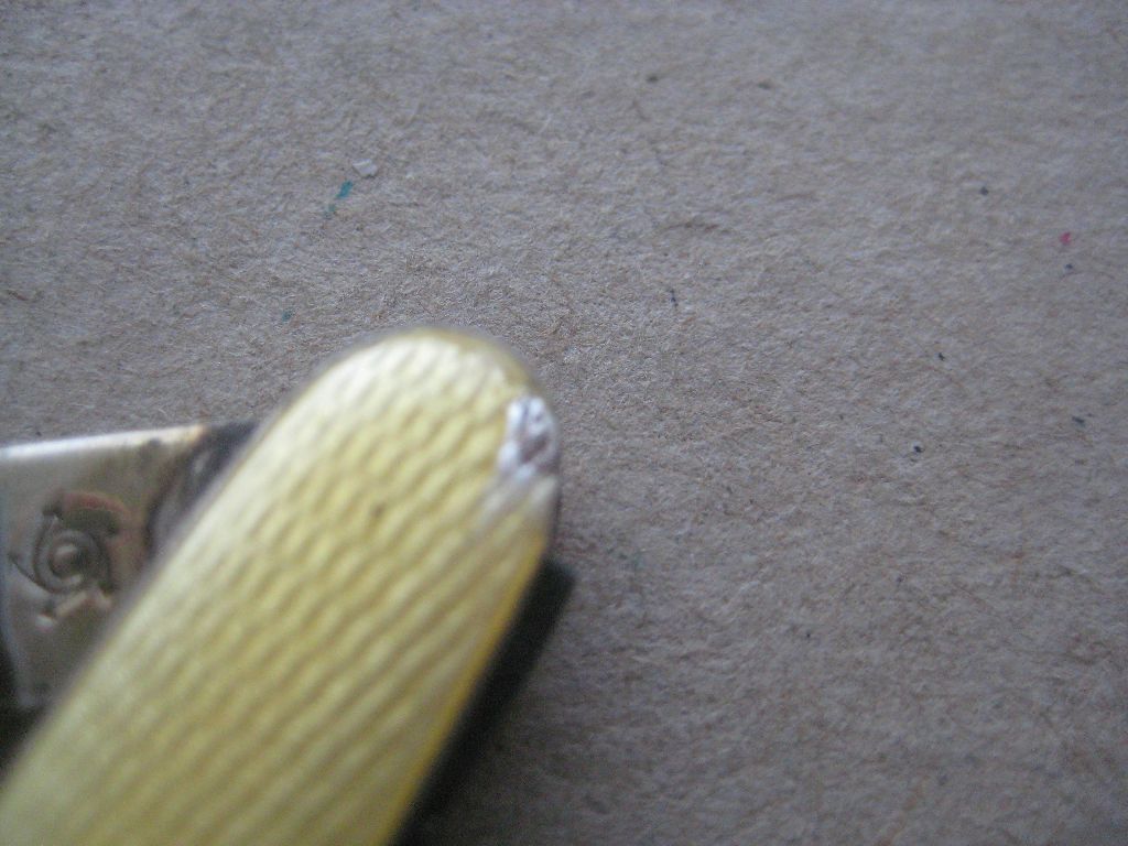 Continental Yellow Enamel Hafted Silver-Gilt Folding Fruit Knife - Image 4 of 7