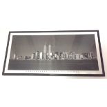 Large frames panoramic view of New York Photographic print by Henry Silberman 1983
