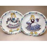 Original Rosemary Korff plates - two items