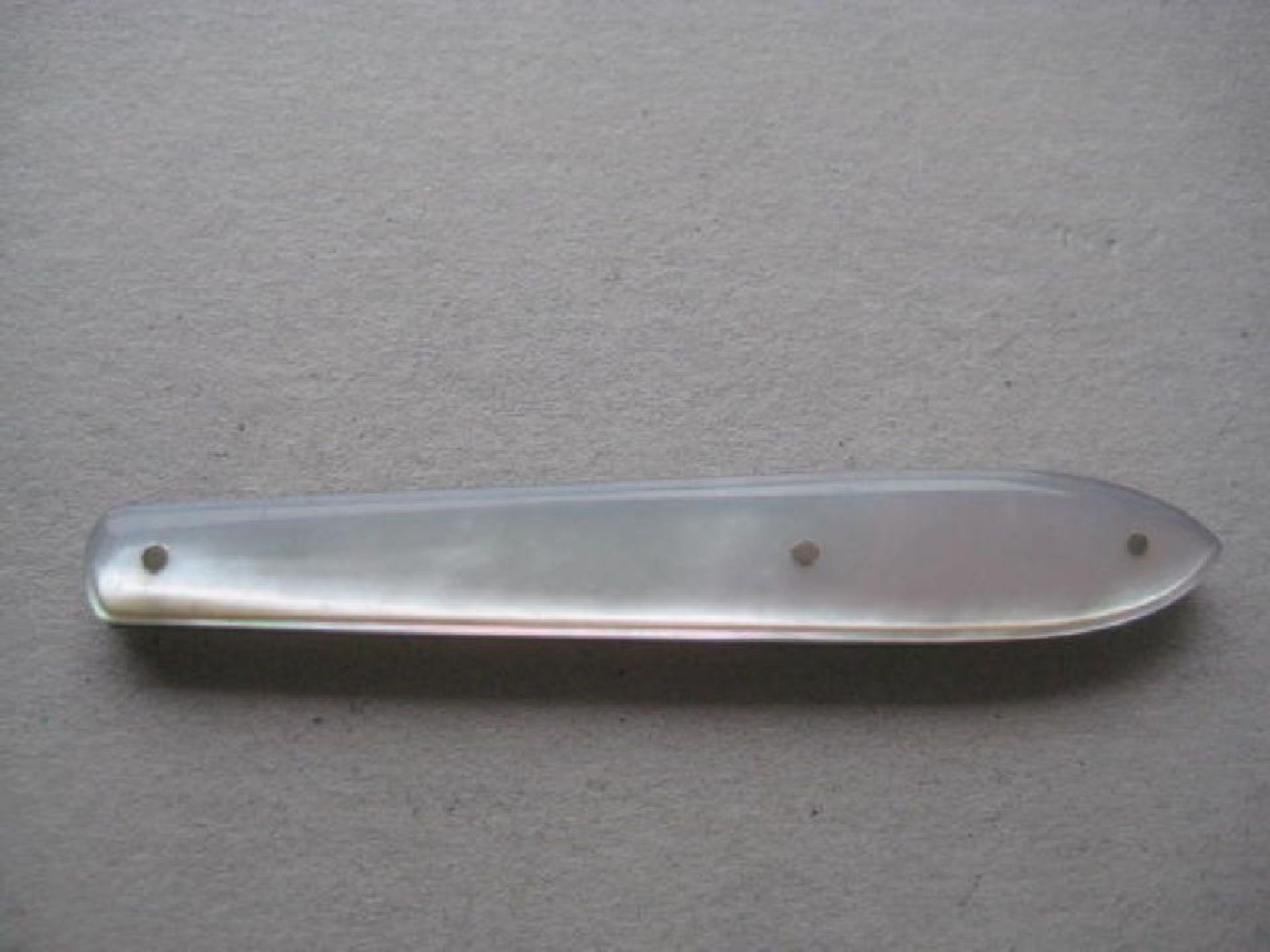 Victorian Mother of Pearl Hafted Quill Bladed Penknife - Image 5 of 7