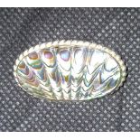 Silver and Mother of Pearl brooch. Marked silver