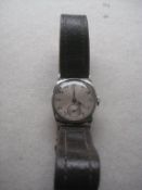 Antique Gents Silver Cased 15 Jewels Tavannes Made Wrist Watch