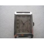 Vintage Gents Silver Cased Wrist Watch