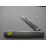 Victorian Silver-Plated Penknife