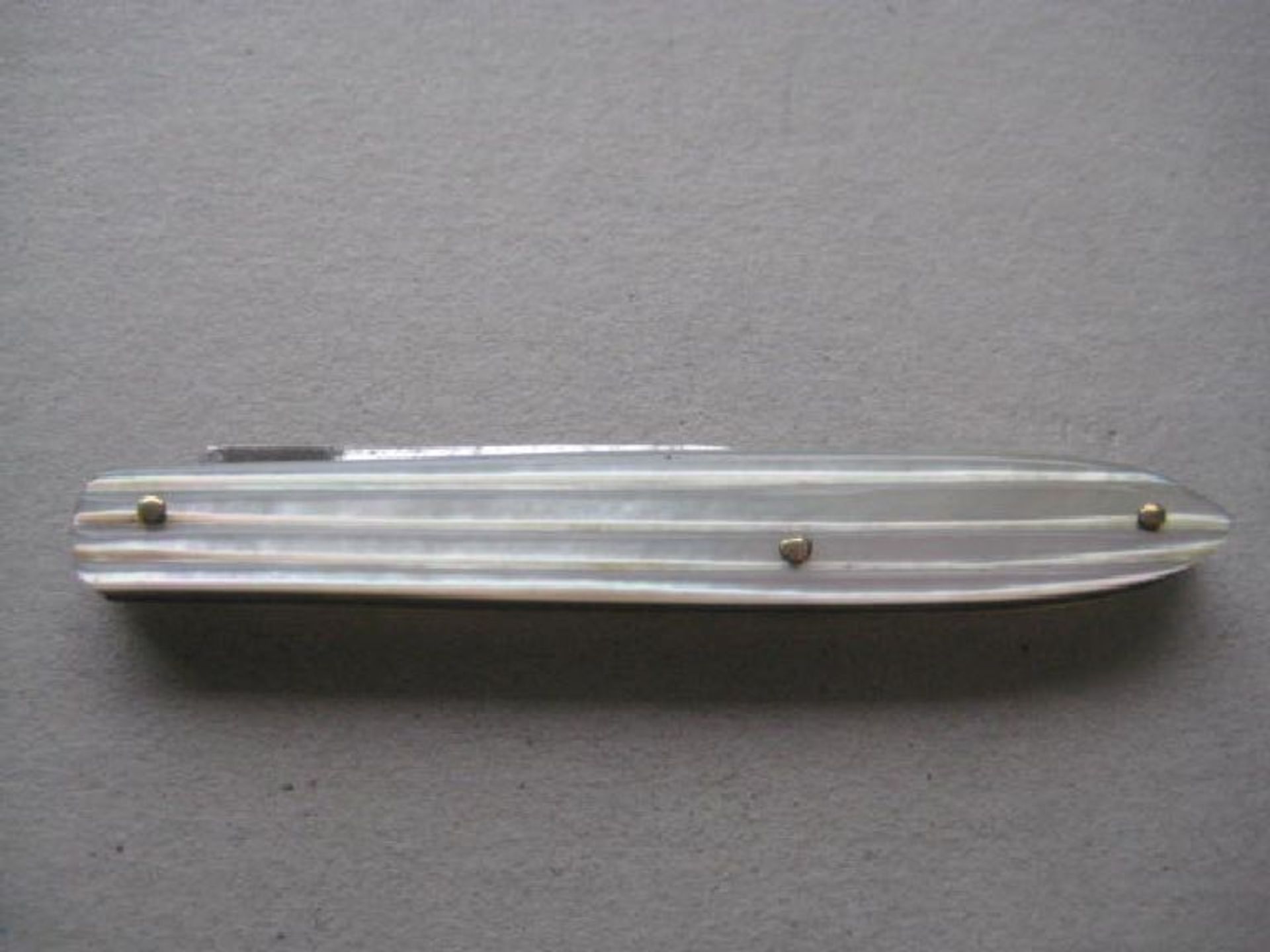 Victorian Mother of Pearl Hafted Quill Bladed Penknife - Image 9 of 9