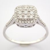 14K White Gold Diamond Ring