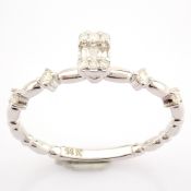 14K White Gold Diamond Ring