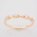 14 kt. Pink gold - Ring - 0.11 Ct. Diamond