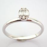 14K White Gold Diamond Ring