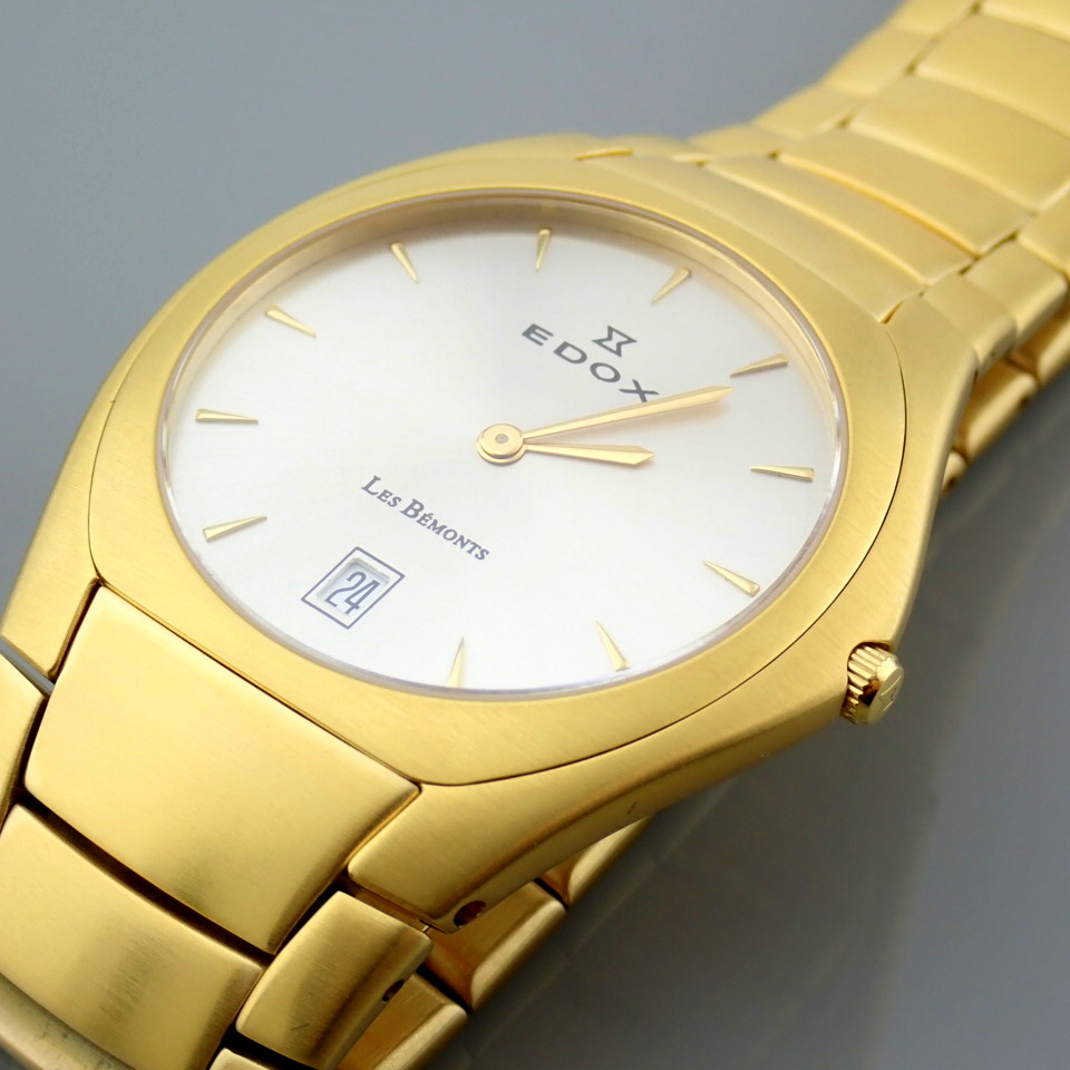 Edox / Date - Date World's Slimest Calender Movement - Unisex Steel Wrist Watch - Image 16 of 18