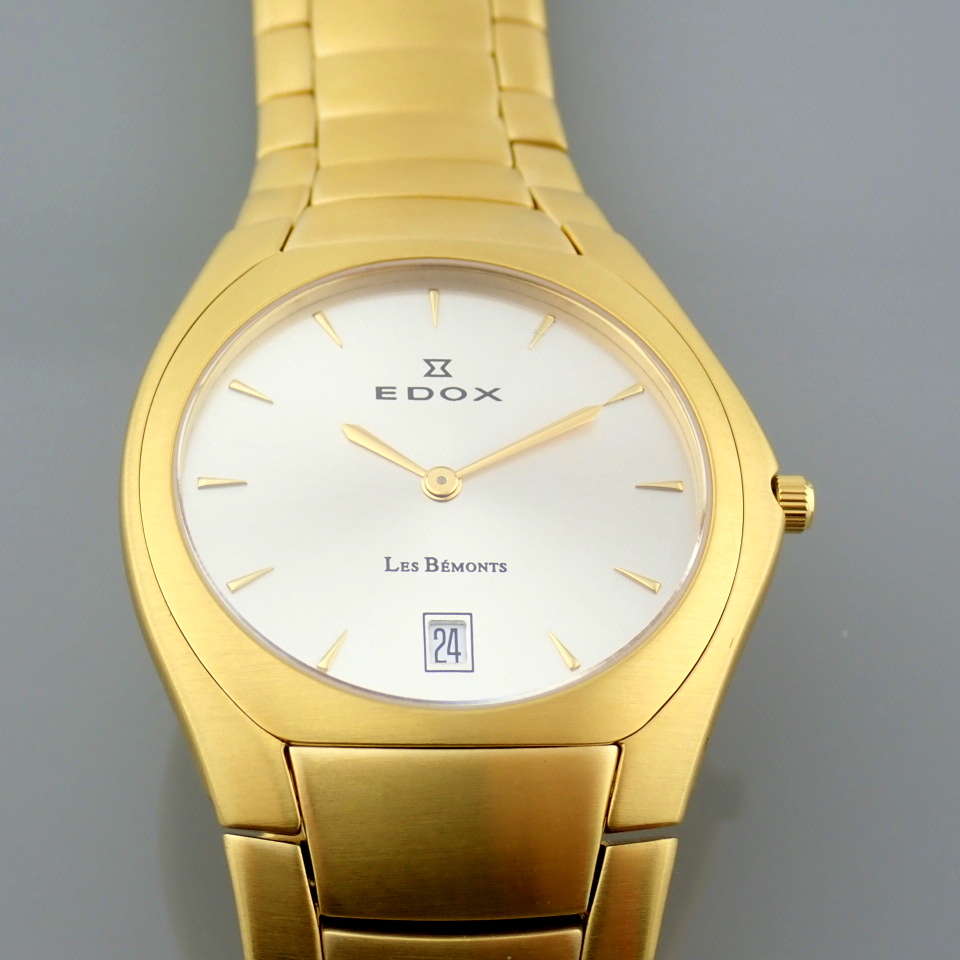 Edox / Date - Date World's Slimest Calender Movement - Unisex Steel Wrist Watch - Image 17 of 18