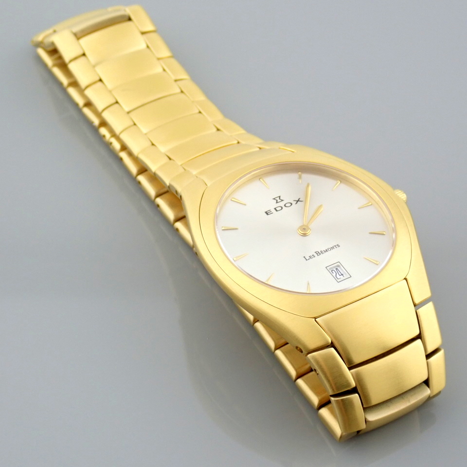 Edox / Date - Date World's Slimest Calender Movement - Unisex Steel Wrist Watch - Image 14 of 18