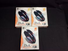 3x R8 Dark Shadows Glow E-Sports Game Mouse