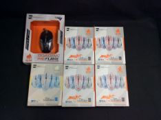 6x Mixed Mouse To Include R8 Temparst Gaming Mouse, R8 Roaring Flame Gaming Mouse