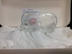 BRAND NEW STOCK Box of 10 Anti Fog Safety Goggles