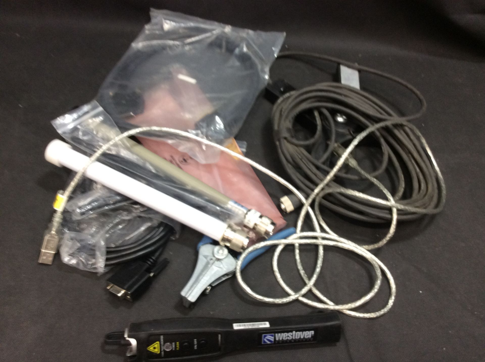 Bag of Mixed Items Incl Ideal L-5620 Stripmaste, Hi-Speed USB Cable, Westover Scientific Laser ect