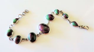 Sterling Silver Gemstone Bracelet