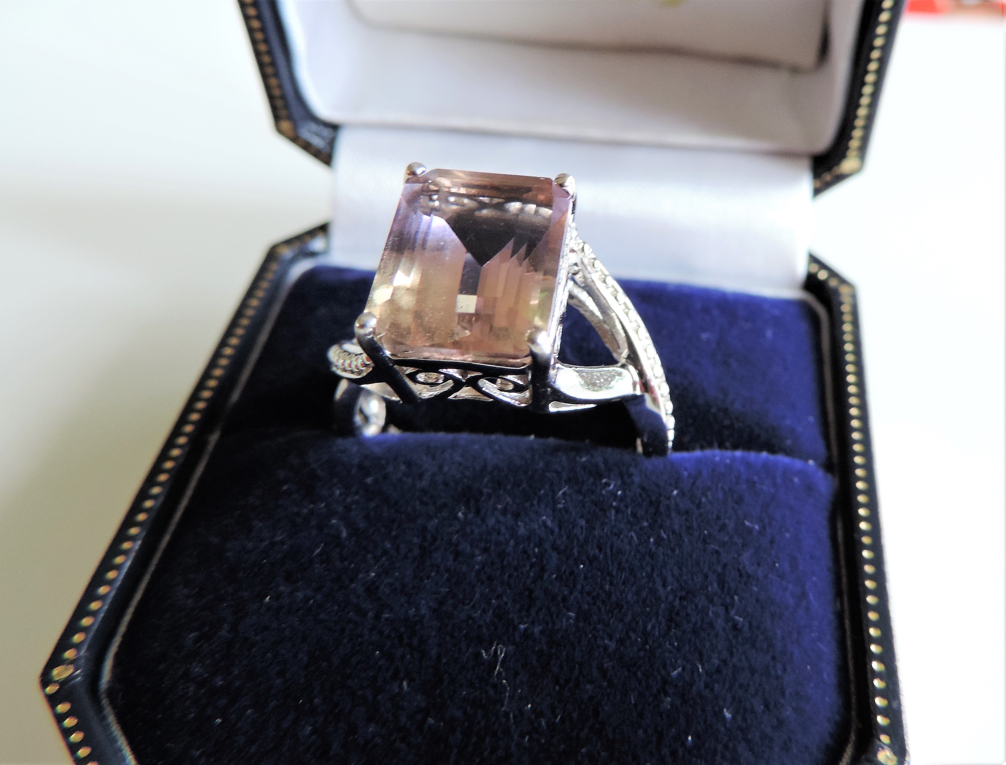 Sterling Silver 4.2ct Ametrine Ring - Image 6 of 7