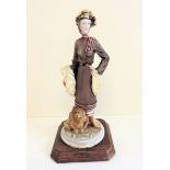 Capodimonte Art Deco Style Figurine A. Belcari '1985 Dear'